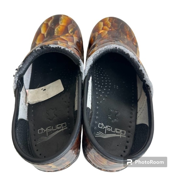 Dansko Tiger Eye Leather Clogs size 6 - Picture 4 of 7